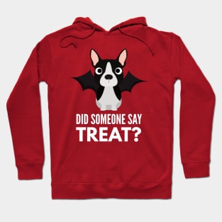 Boston Terrier Halloween Trick or Treat Hoodie